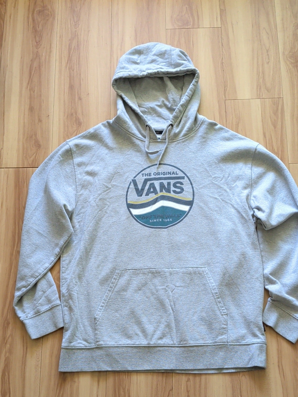 Vans Men's Light Gray Logo Hoodie